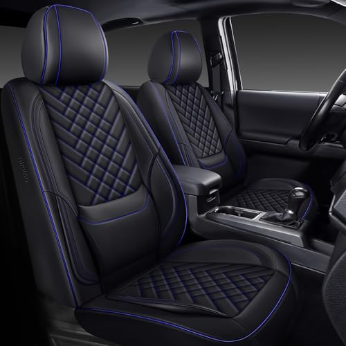 Housses de siège en cuir pour Toyota Tacoma avec soutien lombaire ergonomique