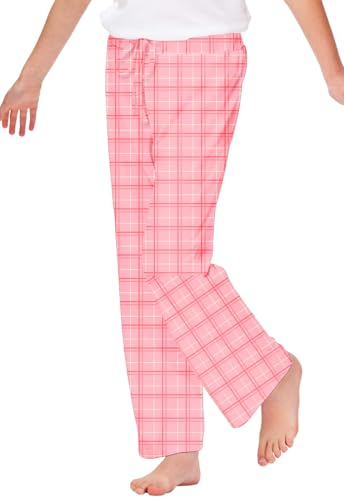 Image of Remimi Girl Boy Plaid Pants Drawstring Summer Casual Loose Bottoms 5-14 Years