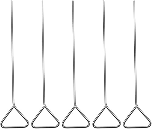 Juego de esparcidores de platos Petri 5 piezas de triángulo de acero inoxidable Barra ancha para placas Petri Prácticos accesorios de