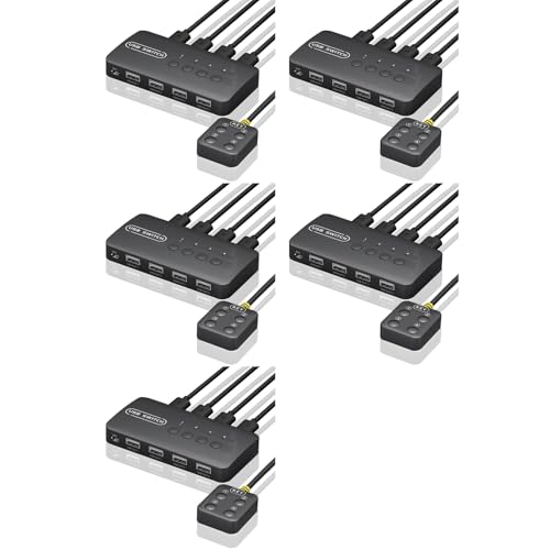 Commutateur USB adaptateur de partage 4 ports pour clavier souris imprimante et PC portable