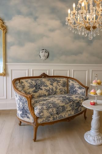 PALAZZO INT Rokoko Sofa „French Boudoir“ – Vintage Kanapee, handgeschnitzter Holzrahmen & nostalgischer Bezug, B ca. 140 cm – Bild 3