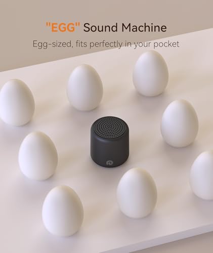Image of Dreamegg Travel Sound Machine - Portable Sound Machine for Baby Adults, Travel Sound Machine for Sleep, 16 Nature Sound, Timer, White Noise Machine for Sleeping Gift, Black