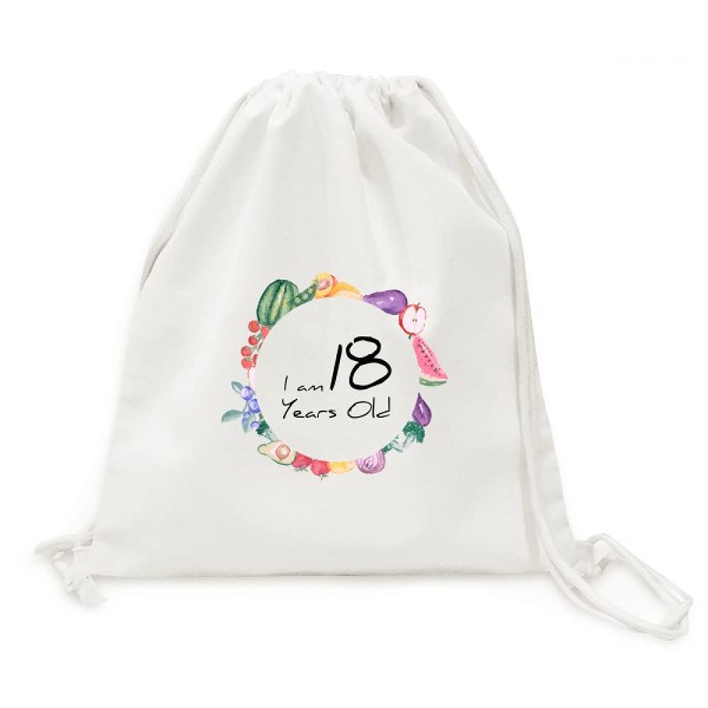 Sac en tissu 18 ans cadeau d'anniversaire original et réutilisable pour les courses