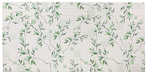 Deccart Panele ścienne z PCW 3D dekoracyjne płytki okładzina Green Plant (4 sztuki)