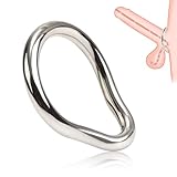 FLYTAGLE Edelstahl Penisring Penis Bondage Enhancement Erektion Länger anhaltende Sexspielzeug 5 verschiedene Größen Cocking Erotisches Sexspielzeug für Männer Paare (S)