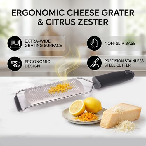 Rallador de queso ergonómico acero inoxidable miniatura 3