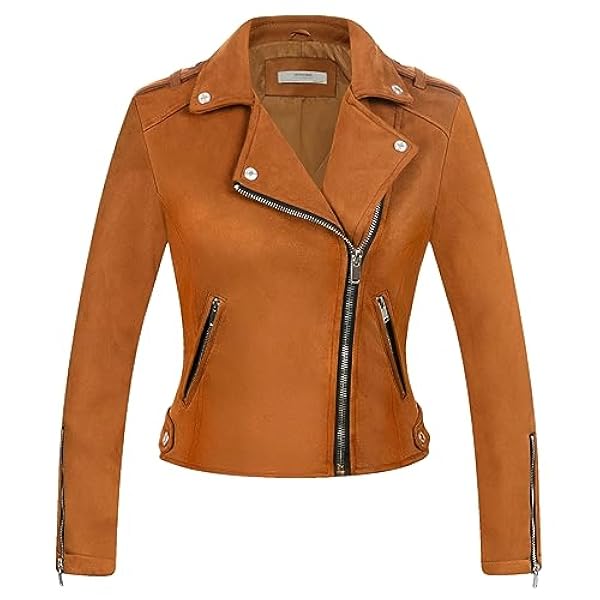 Adhdyuud Vrouwen Herfst Suede Faux Lederen Jassen Matte Motorfiets Jas Casual Biker Ritsen Uitloper