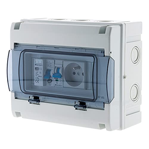 Coffret électrique étanche contre humidité Zenitech boîtier IP65 8 modules - 6