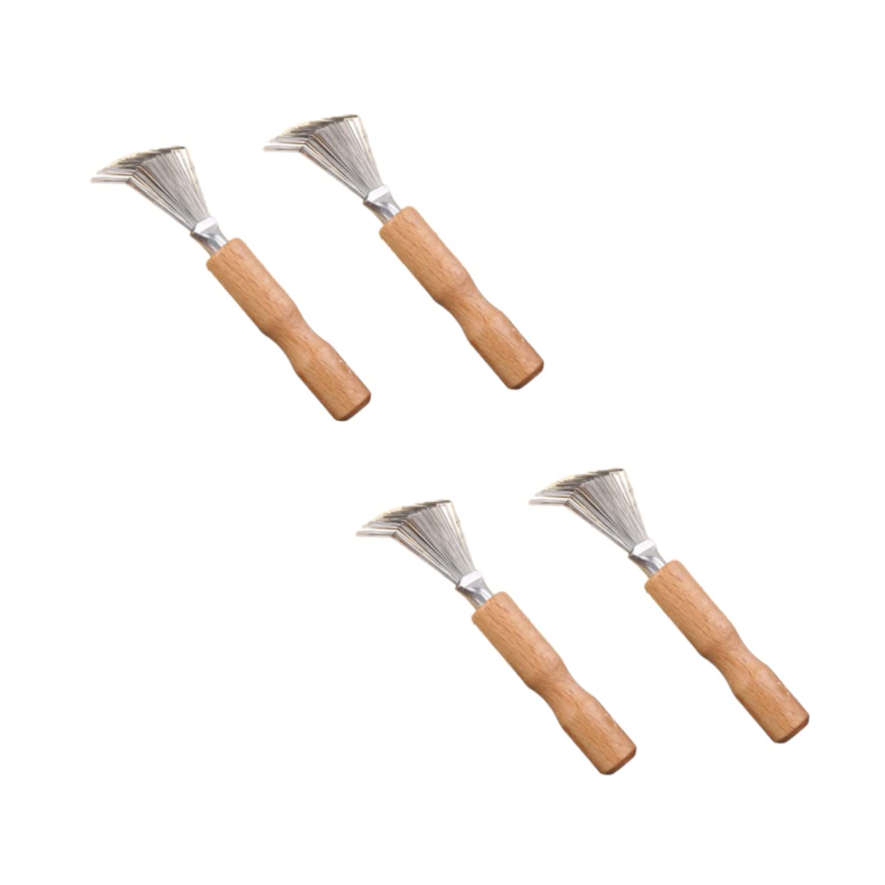 Healvian 12stücke Holzgriff Haarschneider-krallenreiniger Effektives Reinigungstool Für Haarbürsten Ergonomisches Design Für Heim Und Salongebrauch Robust Und Langlebig Einfache