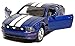 5" Die-cast 2006 Ford Mustang GT 1/ 38 Scale, Pull Back n Go Action (Blue with White Racing Stripes).