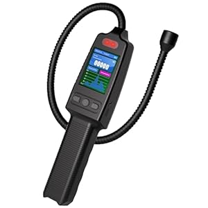 Natural Gas Leak Detector, Portable Rechargeable Gas Leak Detector with 11-inch Gooseneck Probe, Locating The Source of Natural Gas, Methane, Propane, LPG,LNG and Combustible ​for Home and RV