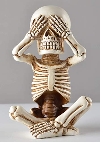 Set de tres figuras de esqueletos Halloween 4.8 in miniatura 2