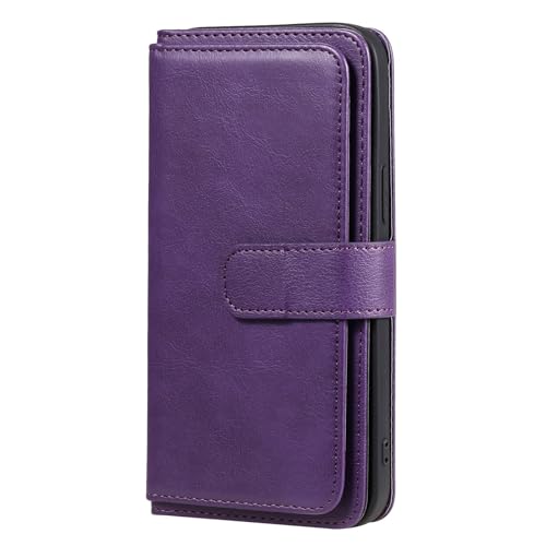 Custodia Per IPhone Pro Max Pelle Porta Carte Portatile Cellulare Cinturino CoverPurple16