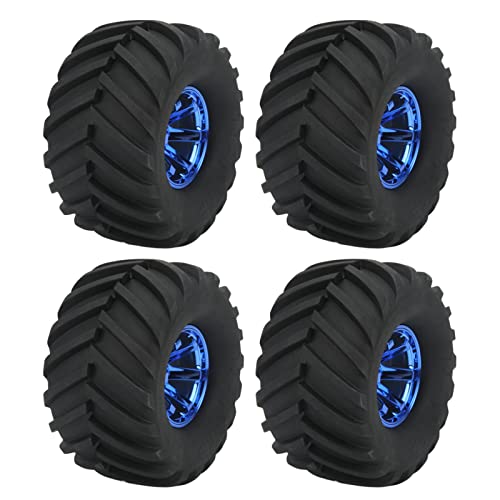SUNGOOYUE 4Pcs 110 Scale Truck Tires, High Strength RC Tire and Wheels Replacement Part for 110 RC Car