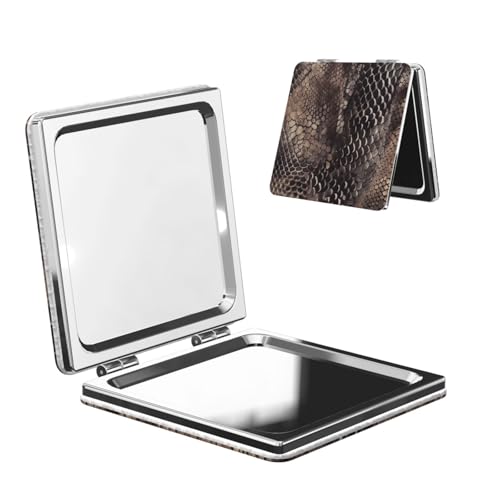 Espejo compacto cuadrado para maquillaje portátil miniatura 1