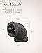 Niubid 10 Pack 3/4 inches Elbows Malleable Cast Iron Pipe, Industrial Pipe for Threaded Black Pipes and Fittings, DIY Steampunk Industrial Vintage Style.