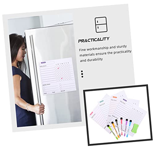 Tablero de mensajes magnético ideal para organizar menús familiares en la nevera 7