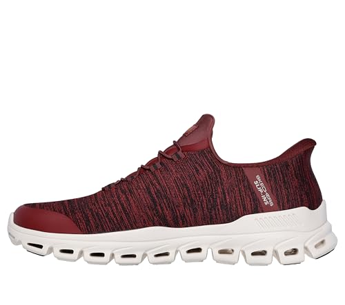 Skechers Skechers - Mens Glide-Step - Zefyr Slip On Shoes, Color Burgundy, Size: 7.5 M US