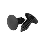 EVGATSAUTO 100 sztuk 7,5 mm Hole Dia Uniwersalne plastikowe wykończenie drzwi samochodu Push Pin Nity zapięcie Black
