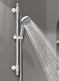 KES Handheld Shower Head 30-Inch Shower Slide Bar and 59-Inch Hose, 5-Function Adjustable Shower Head with Wall Mount Shower Slide Bar Set 18/8 Stainless Steel, Polished Finish F209S78-PS-C1