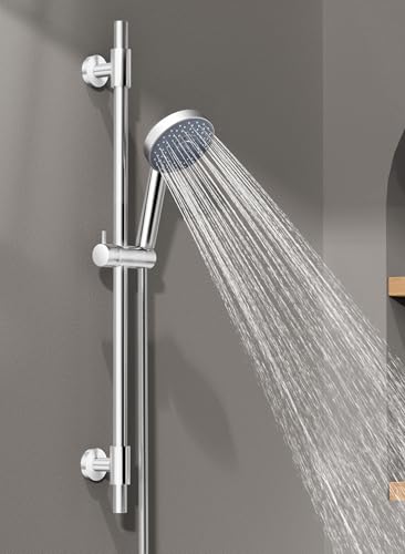 Cabezal de ducha manual con barra deslizante y manguera