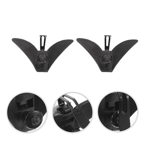 Clips de corbata negros con fijación resistente de metal para trajes 7