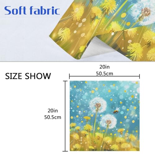 Servilletas de tela con diseño floral pack 6 miniatura 6