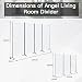 Angel Living Biombo Grande de 3 Paneles, Decoración Elegante, Separador de Ambientes...