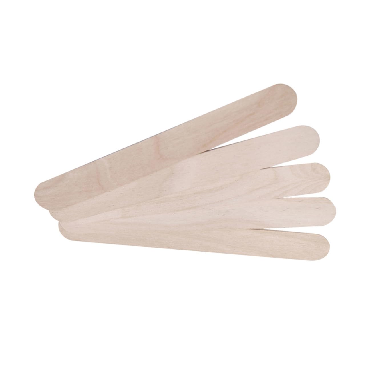 CALLARON 100pcs Wooden Waxing Spatulas for Hair Removal Disposable Wax Sticks for Beauty Treatments and DIY Waxing