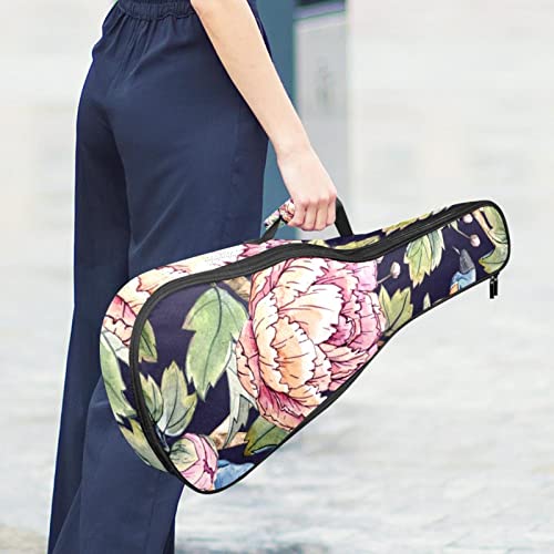 Protégez votre ukulélé des chocs grâce à ce sac robuste fleuri