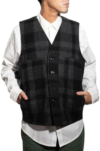 Amazon | [フィルソン] マッキーノ ウール ベスト チェック メンズ