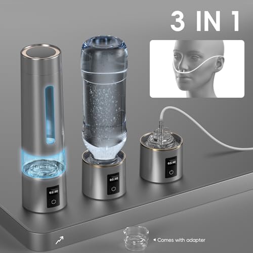 Bouteille d'eau à hydrogène PUREPEBRIX H8000 avec pichet portable et écran OLED - 7