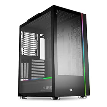 Gabinete Gamer Pichau HX600, RGB, Full-Tower, Lateral de Vidro, Preto, PG-HX6-BL01