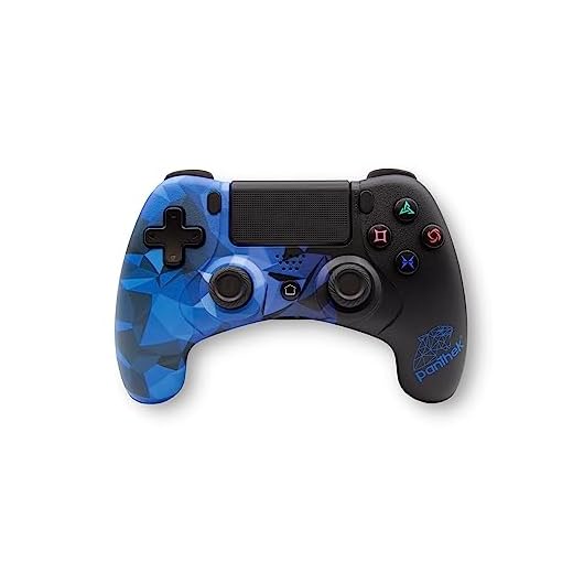 Panthek Controller Wireless Ps4 – Connessione wireless BT 4.2 Dual mode, gamepad, Joystick, Doppie Vibrazioni, altoparlanti integrati, jack per cuffie, Supporta PS3/PS4/PC Windows/Tv set/Media box