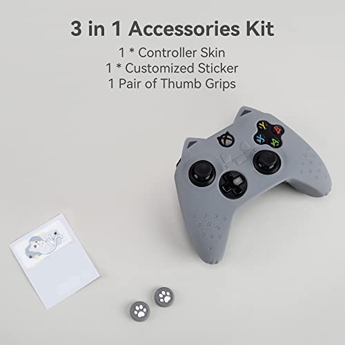 GeekShare Capa protetora de silicone antiderrapante para controle de pata de gato compatível com con