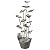 Water Fountain - Nearly 4 Foot Tall Rain Forest Leaves Garden Decor Metal Fountain - Outdoor Water Feature,Silver