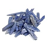 SIGOEC Piedra de Cristal Piedras de Cristal de Cuarzo de cianita de Grava de cianita Azul Natural de 200G Regalos