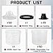 Disposable Paint Spray Gun Cups Liners and Lid System 6 Ounce (200ml) Kit with 50 Cup Liners, 50 Lids with 125 Micron Strainer, 20 Plugs and 1 Hard Cup with Retainer Ring for Primers, Coatings.