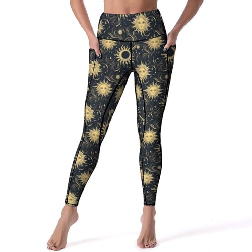Legging rétro imprimé ciel idéal pour le yoga et le quotidien actif - 2