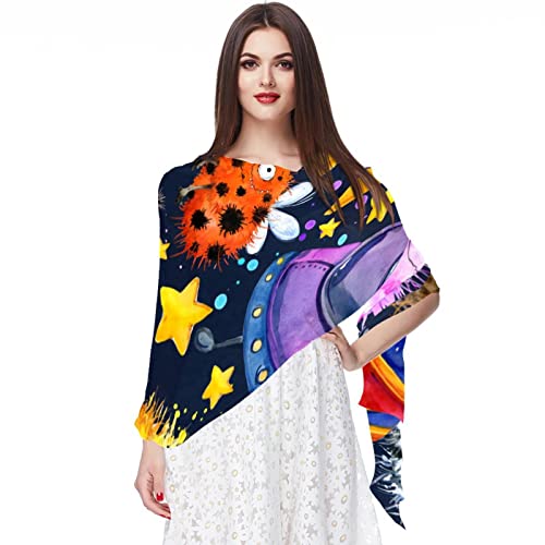Foulard mousseline de soie fait main motif feuilles Monstera de qualité premium