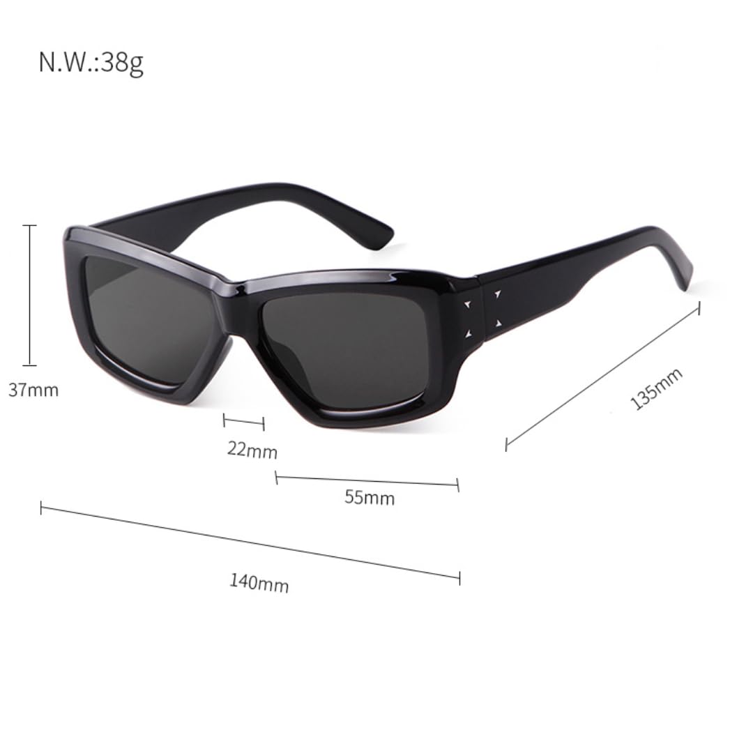 Cat Eye Occhiali da sole da uomo occhiali da sole retrò da donna con montatura grande occhiali da viaggio occhiali da sole protezione UV