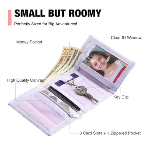 Kids Wallet for Girls, Little Girls Wallet for Kids, Purple Wallets for Teen Girl, Toddler Wallets with Coin Pocket, RFID Tween Child Christmas & Birthday Gift2