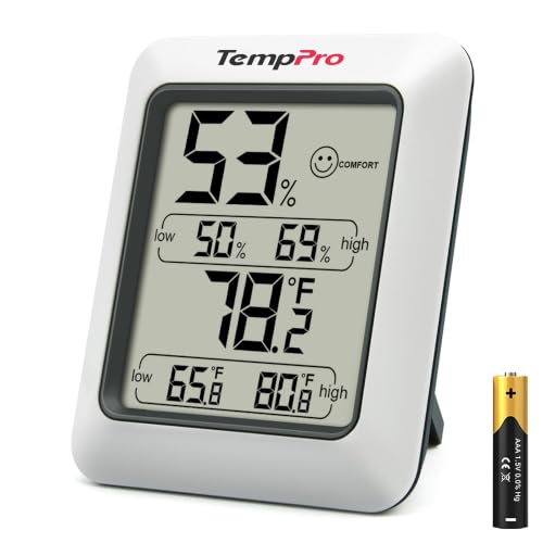 TempPro TP50 Digital Hygrometer Indoor Thermometer Room Thermometer
