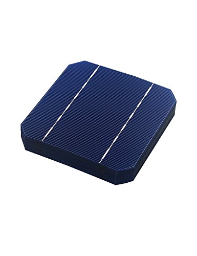 VIKOCELL 40Pcs 2.8W A Grade 125MM Monocrystalline Solar Cells 5x5 for DIY Solar Panel 100W