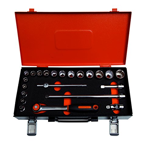 7422 MBR 3/8 Socket Set Bahco mallette douilles cliquet outillage mecanique