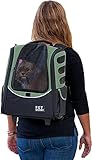 Pet Gear I-GO2 Roller Backpack, Travel Carrier, Car Seat for Cats/Dogs, Mesh Ventilation, Included Tether, Telescoping Handle, Storage Pouch, 2 Models, Available 12 Colors