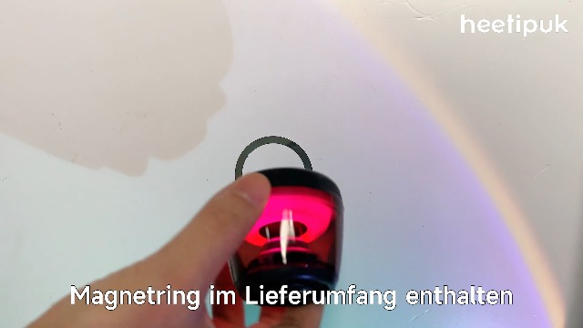 Magnetischer Bluetooth Lautsprecher - Mini Speaker Mit Handyhalterung & RGB Licht