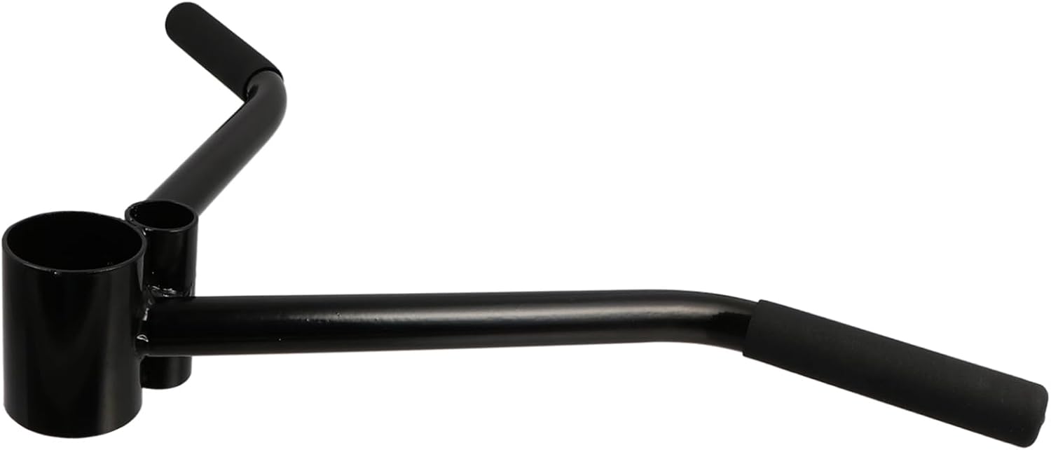 Mipcase Fitness Barbell Attachment Handle for Deadlifts and Rows Steel Core Strength for Back Triceps and Shoulder Workouts Versatile Cable Machine Accessory for Home and Gym Use