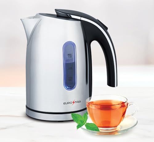 Hervidor eléctrico EUROSTAR 1.2L acero inoxidable miniatura 2