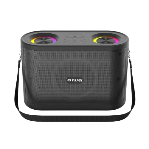 Image of Aiwa Nano Blast AW-SSB140 Wireless Bluetooth Speaker | Portable Wireless USB, TF Card & AUX Input | Auto Reconnect | DC 5V Rechargeable | Black